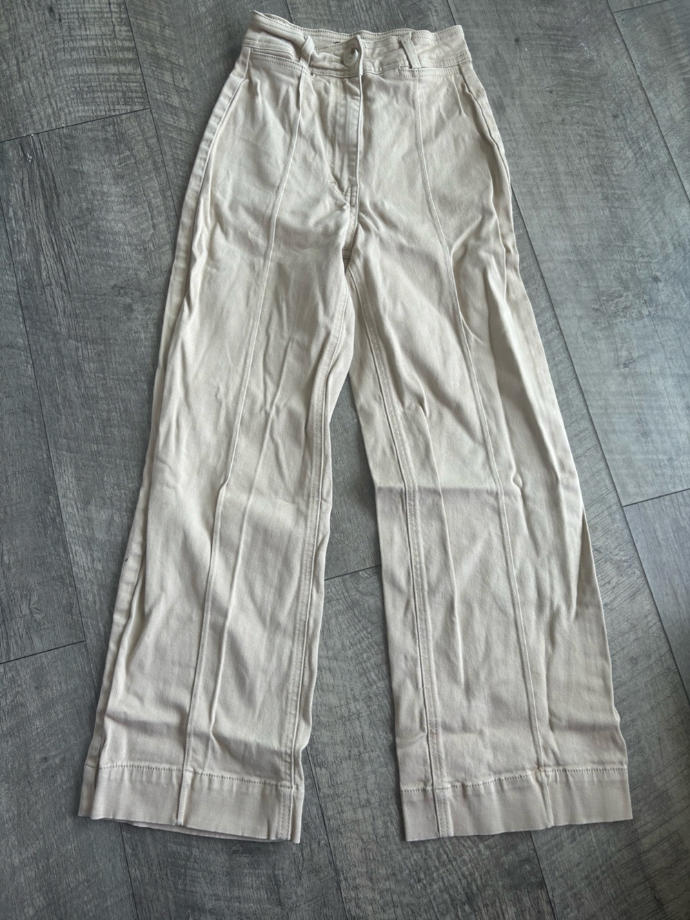 Glassons Light Cream Wide-Leg pants